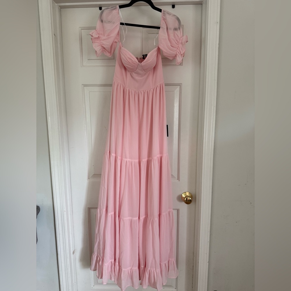 Lulu's Pink Maxi Dress